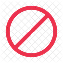 Stop Sign Block Forbidden Icon