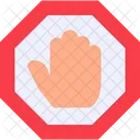 Stop Sign Hand Sign Icon