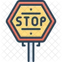 Stop Sign Stop Billboard Icon