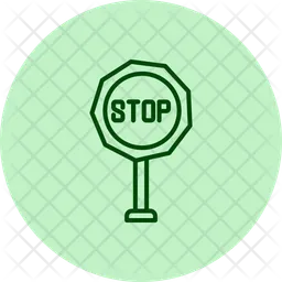 Stop signboard  Icon