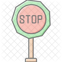 Stop signboard  Icon