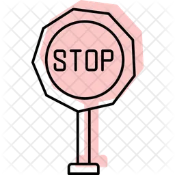 Stop signboard  Icon