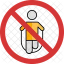 No Skipping Skipping Not Allowed Skipping Prohibition Icon