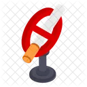 No Smoking Cigarette Forbidden Icon