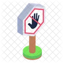 Stop Warning Stop Roadbord Stop Board Icon