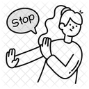 Stopp Geste Halt Symbol