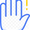 Stopp-Hand  Symbol