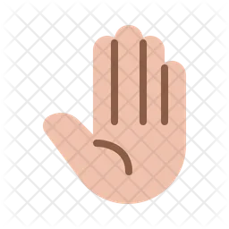 Stopp-Hand  Symbol