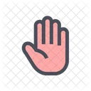 Stopp-Hand  Symbol