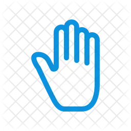 Stopp-Hand  Symbol