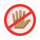 Stopp-Hand  Symbol