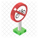 Strassenschild Stopp Radfahren Strassensymbol Symbol