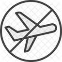 Kein Flugzeug Nein Flugzeug Symbol