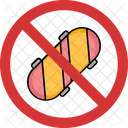 Stopp skaten  Symbol