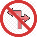 Halt, dreh ab  Symbol