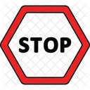 Stoppschild-Variante  Symbol