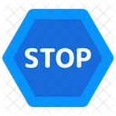 Stoppsymbol Strassenschild Stoppbanner Symbol