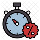 Stopwatch Discount Black Friday Icon
