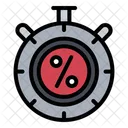 Stopwatch Timer Cyber Monday Icon