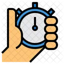 Stopwatch Time Record Hand Icon