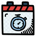 Stopwatch Calendar Date Icon