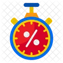 Stopwatch Time Shopping Icon