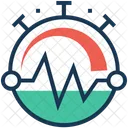 Stopwatch Heartbeat Chronometer Icon