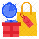 Stopwatch Sale Promotion Icon