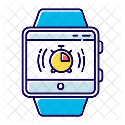 Stopwatch Fitness Tracker Function  Icon