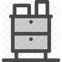 Storage Cabinet Drawers Icon