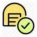 Storage Checklist Parcel Check Delivery Packaging Icon