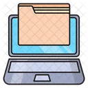Folder Files Laptop Icon