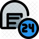 Storage Hours 24 Hours Service Support Icon