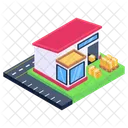 Depot Storage House Warehouse Icon
