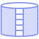 Storage Tank Duotone Line Icon Icon