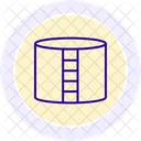 Storage Tank Line Icon Icon