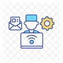 Store and forward patient data  Icon