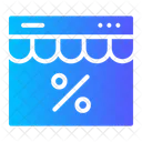 Store Discount Discount Online Store Icon