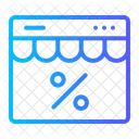 Store Discount Discount Online Store Icon