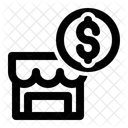 Store Profit Retail Revenue Shop Earnings Icon