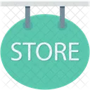 Store Signboard Hanging Icon
