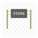 Store Signboard Sign Board Icon