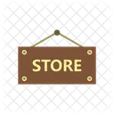 Store Signboard Sign Board Icon