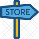 Store Sign Guidepost Icon