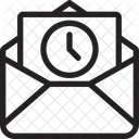 Carta Del Tempo E Mail Di Cronologia E Mail Di Pianificazione Icon