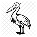 Stork Bird Goose Icon