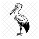 Stork Bird Goose Icon