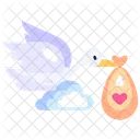 Stork Party Pregnancy Symbol