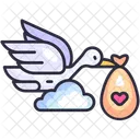 Stork Party Pregnancy Symbol