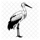 Stork Bird Goose Icon